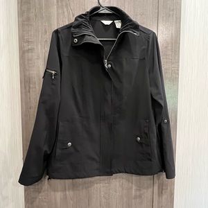 Black water resistant jacket by Laura Ashley